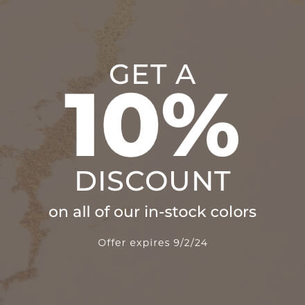 Get a 10% discount on all of our in-stock colors | GMD Surfaces