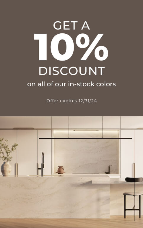 Get a 10% discount of all of our in-stock colors. Expires 12/31/24